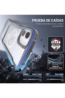 Foto 3 | Funda Aluminio Raptic Shield Maganetico Para Iphone 16 Plus Rojo