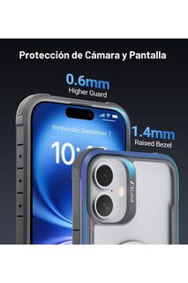 Foto 7 | Funda Aluminio Raptic Shield Maganetico Para Iphone 16 Plus Rojo