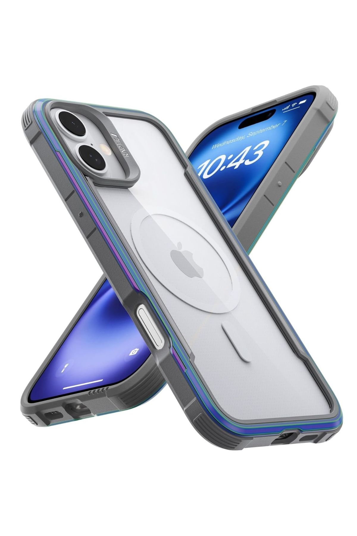 Funda Aluminio Raptic Shield Maganetico Para Iphone 16 Iridicente