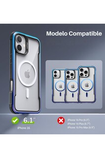 Foto 2 | Funda Aluminio Raptic Shield Maganetico Para Iphone 16 Plus Blue Gradient