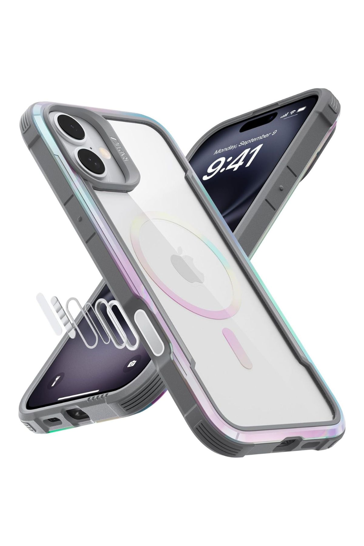 Funda Aluminio Raptic Shield Maganetico Para Iphone 16 Plus Quartz
