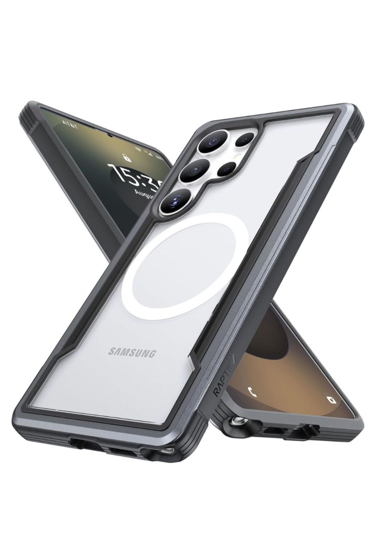 Foto 1 | Funda Aluminio Raptic Shield Uso Rudo Magnetico Para Samsung S25 Ultra Negro