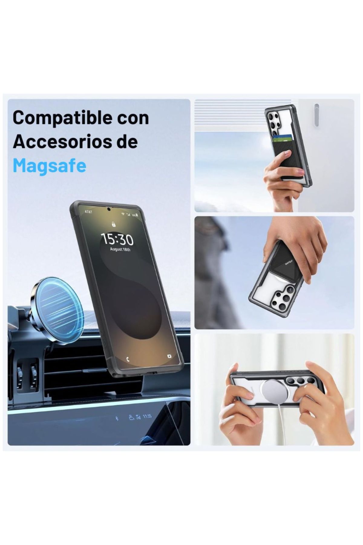 Foto 5 pulgar | Funda Aluminio Raptic Shield Uso Rudo Magnetico Para Samsung S25 Ultra Negro