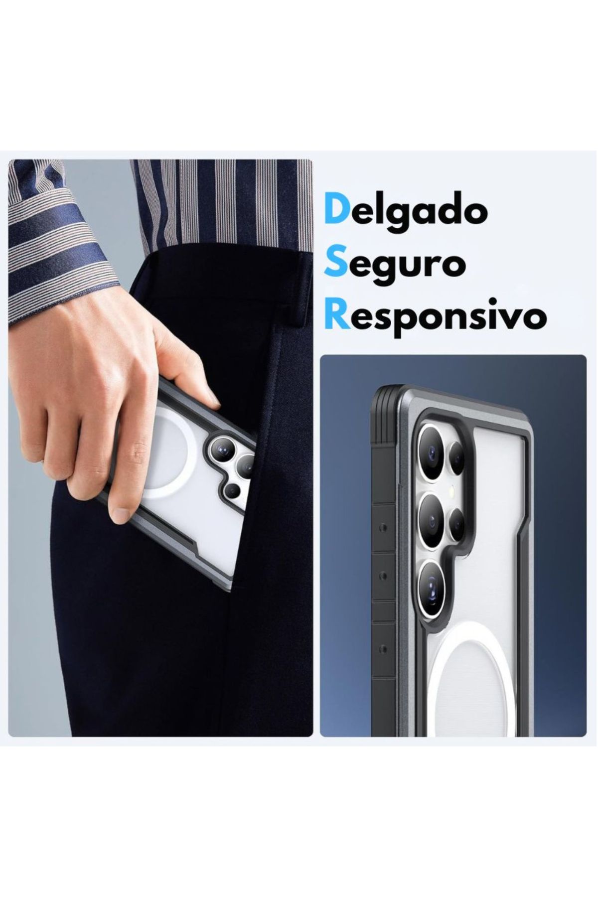 Foto 5 | Funda Aluminio Raptic Shield Uso Rudo Magnetico Para Samsung S25 Ultra Negro