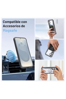 Foto 4 | Funda Aluminio Raptic Shield Uso Rudo Magnetico Para Samsung S25 Plus Negro