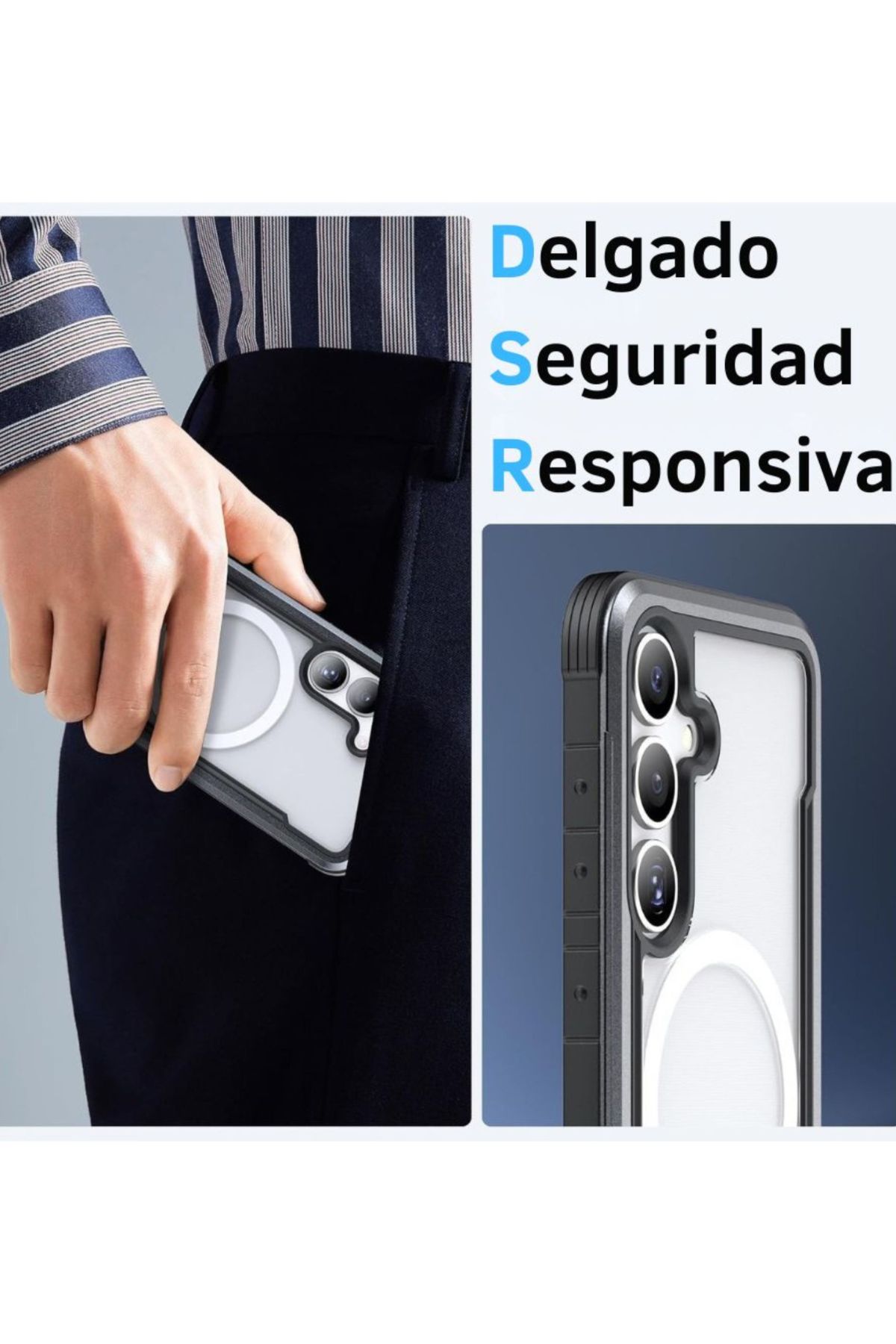 Foto 6 pulgar | Funda Aluminio Raptic Shield Uso Rudo Magnetico Para Samsung S25 Plus Negro