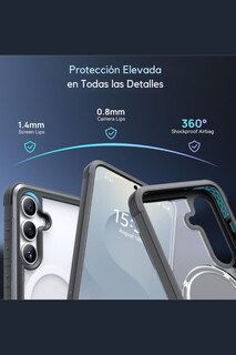 Foto 7 | Funda Aluminio Raptic Shield Uso Rudo Magnetico Para Samsung S25 Plus Negro