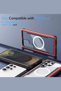 Foto 2 | Funda Aluminio Raptic Shield Uso Rudo Magnetico Para Samsung S25 Ultra Rojo