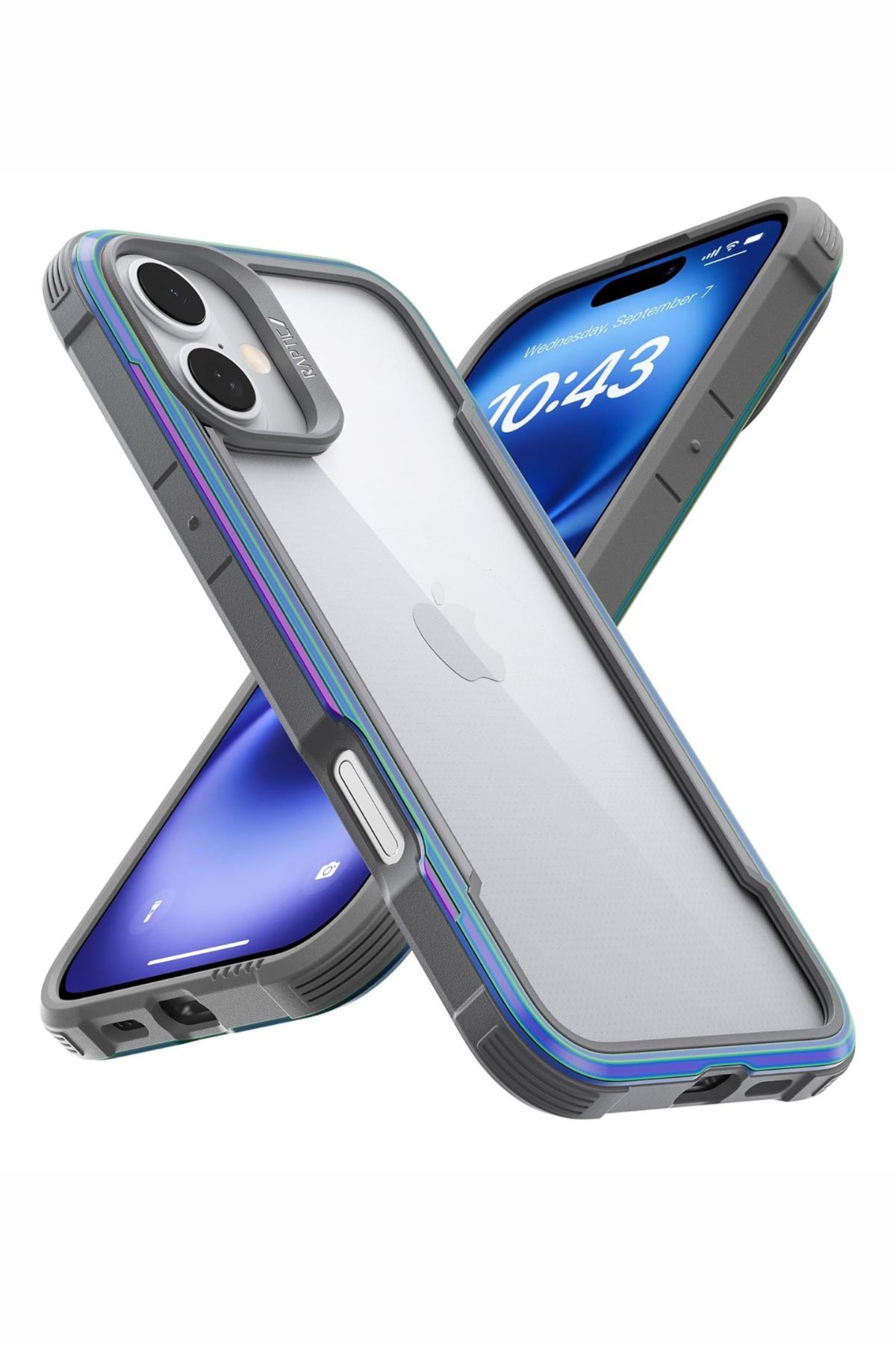 Funda Aluminio Raptic Shield Uso Rudo Para Iphone 16 Iridicente