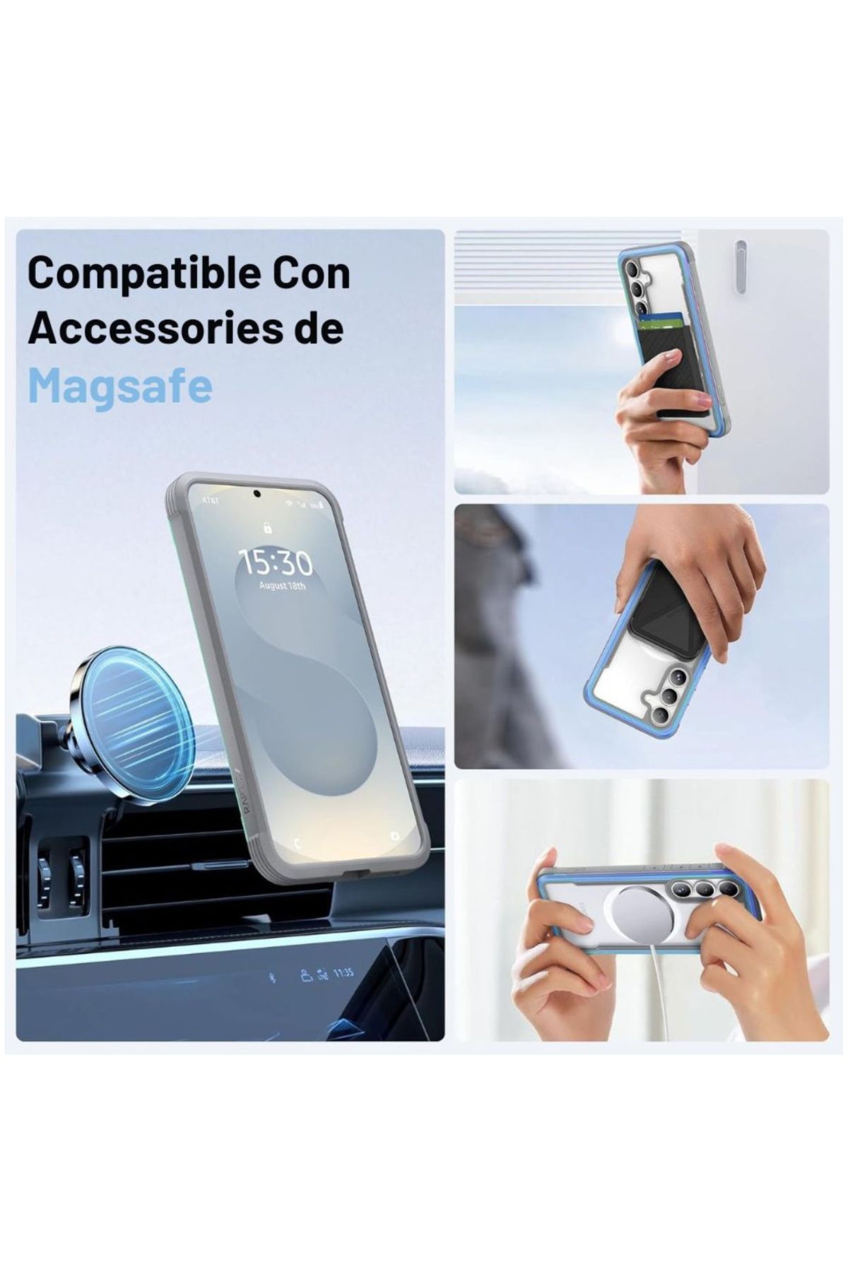 Foto 3 | Funda Aluminio Raptic Shield Uso Rudo Magnetico Para Samsung S25 Plus Iridicente