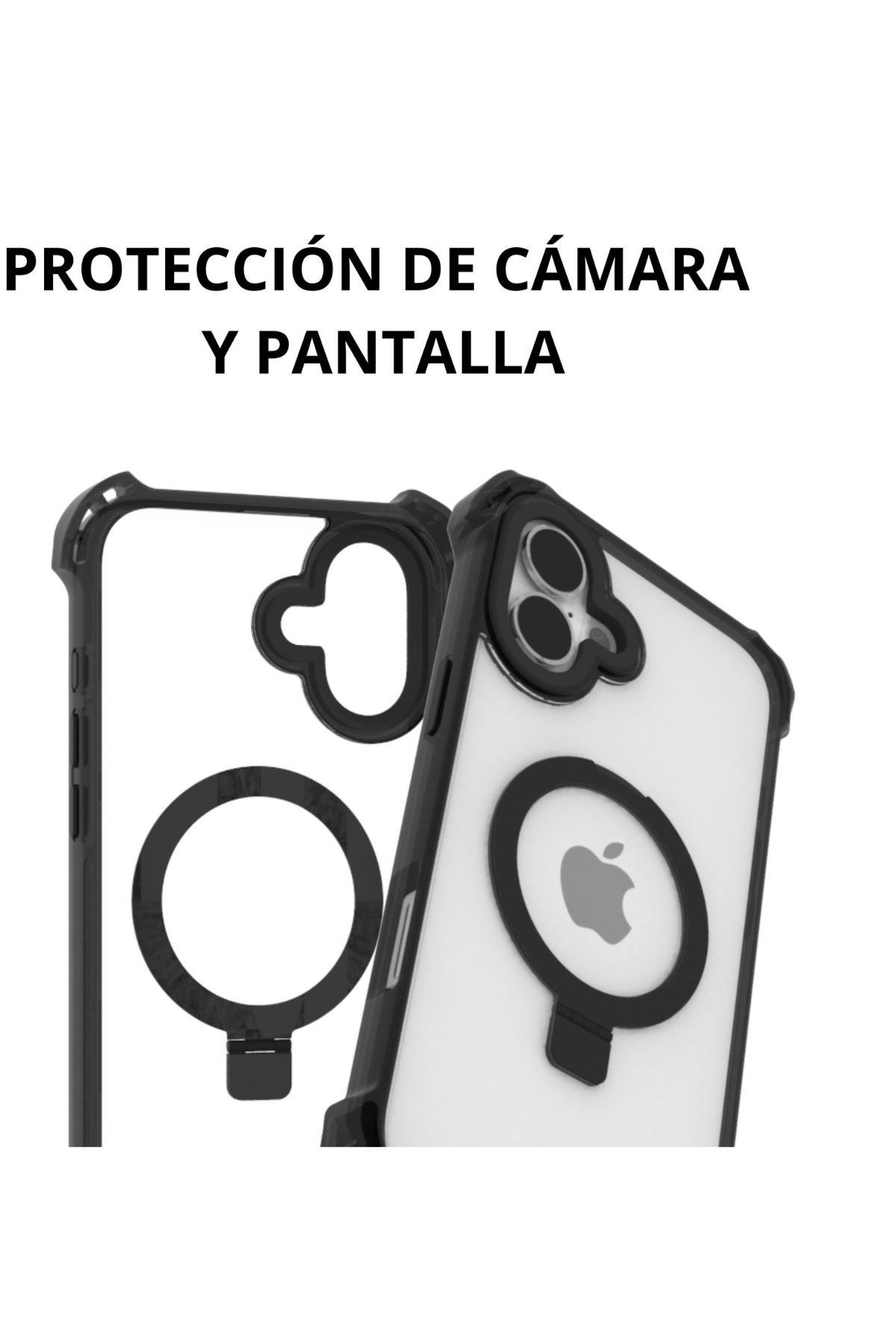 Foto 5 pulgar | Funda Policarbonato Raptic Dual Impact Para Iphone 16 Plus Negro
