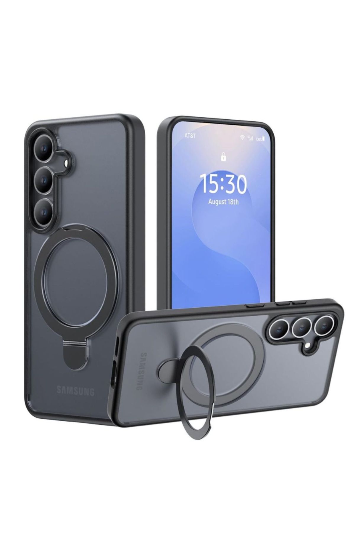 Funda Policarbonato Raptic Air Stand Para Samsung S25 Plus Transparente