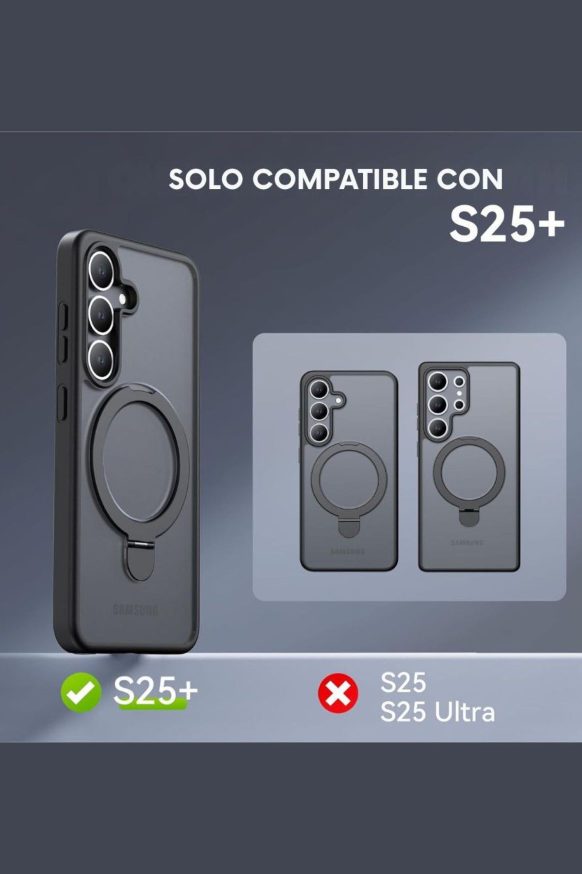 Foto 3 pulgar | Funda Policarbonato Raptic Air Stand Para Samsung S25 Plus Transparente