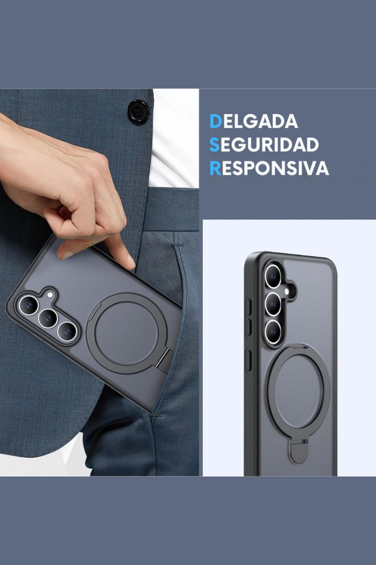 Foto 6 pulgar | Funda Policarbonato Raptic Air Stand Para Samsung S25 Plus Transparente