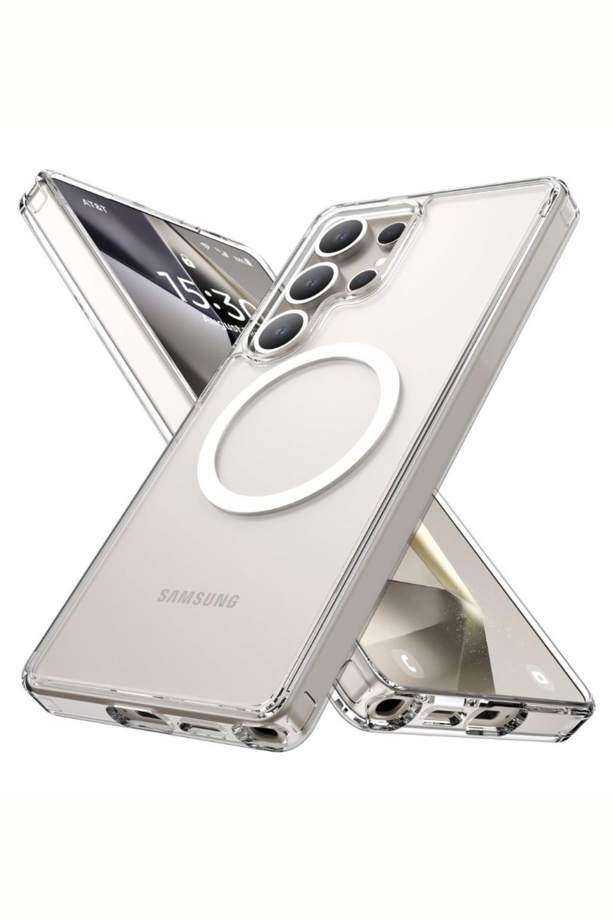 Funda Aluminio Raptic Crystal Uso Rudo Magnetico Para Samsung S25 Ultra Transparente