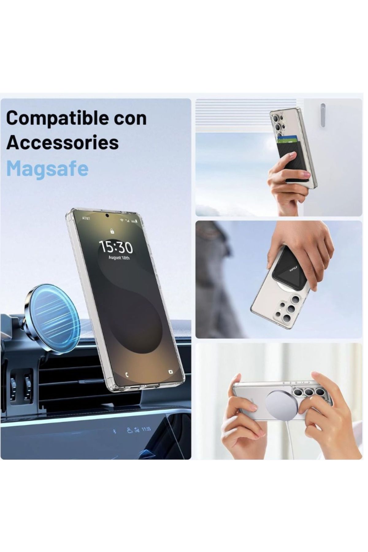 Foto 7 pulgar | Funda Aluminio Raptic Crystal Uso Rudo Magnetico Para Samsung S25 Ultra Transparente