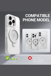 Foto 2 | Funda Policarbonato Raptic Air Stand Para Iphone 16 Pro Max Transparente