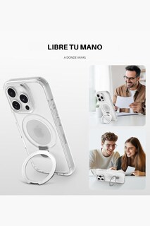 Foto 5 | Funda Policarbonato Raptic Air Stand Para Iphone 16 Pro Max Transparente