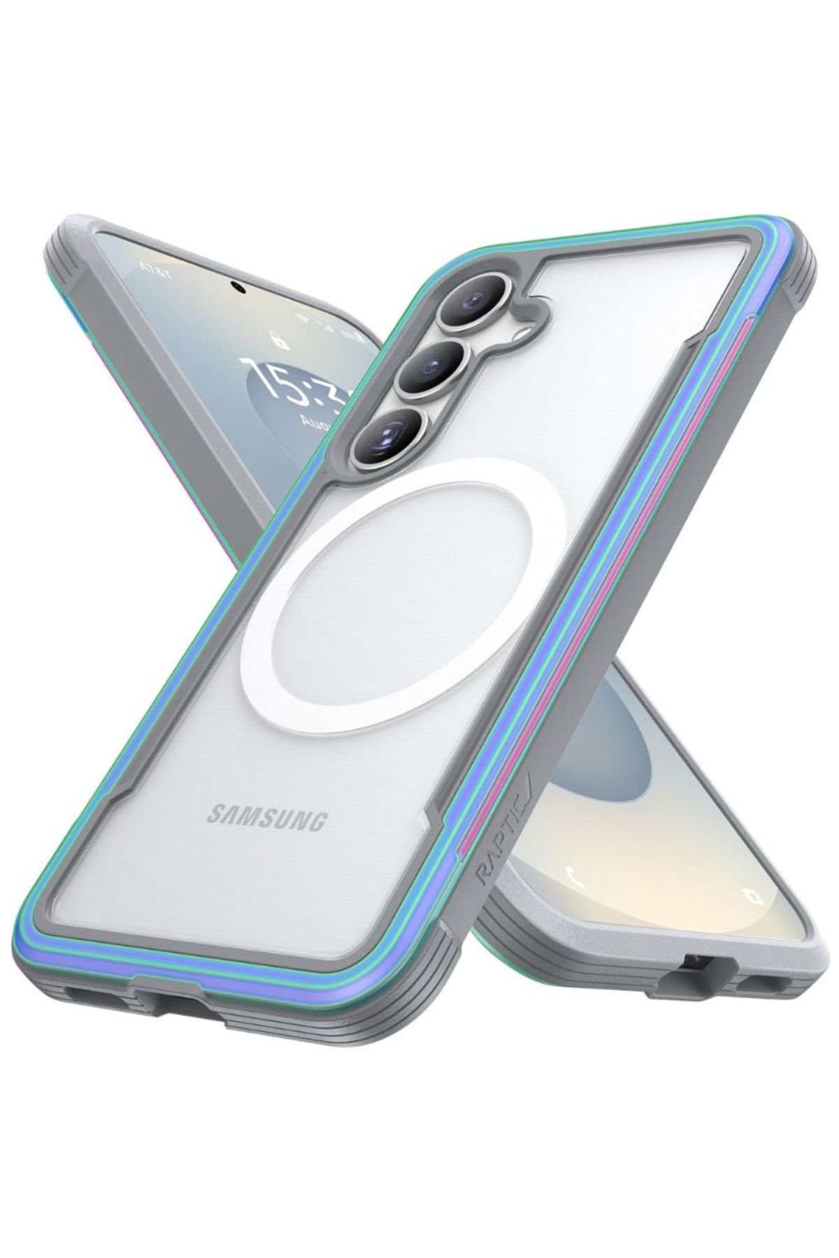 Funda Aluminio Raptic Shield Uso Rudo Magnetico Para Samsung S25 Iridicente