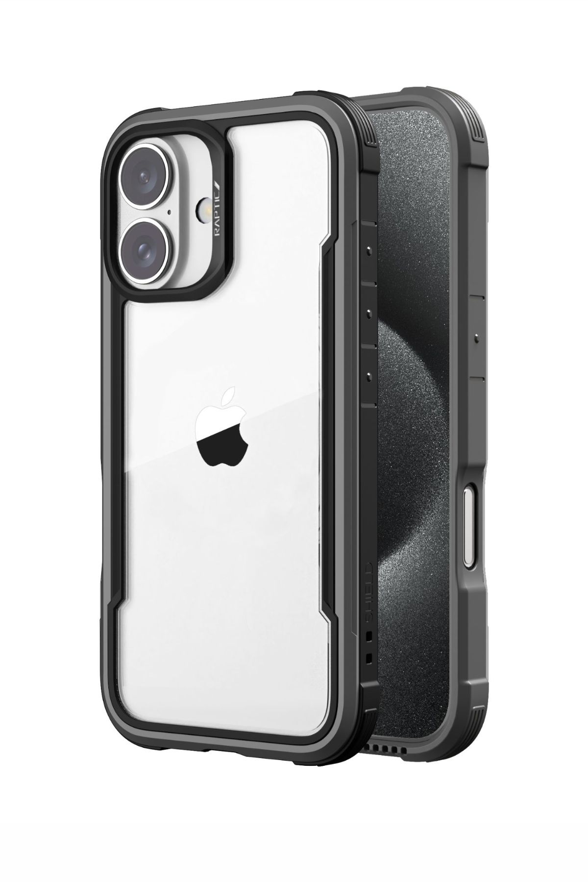 Funda Aluminio Raptic Shield Uso Rudo Para Iphone 16 Pro Negro