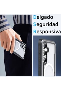 Foto 5 | Funda Aluminio Raptic Shield Uso Rudo Magnetico Para Samsung S25 Negro