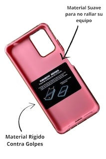 Foto 2 | Funda Uso Rudo Doble Capa Rainbow Paint Para Moto G04/g24 Rosa