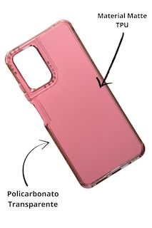 Foto 3 | Funda Uso Rudo Doble Capa Rainbow Paint Para Moto G04/g24 Rosa