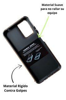 Foto 2 | Funda Uso Rudo Doble Capa Rainbow Paint Para Moto G04/g24 Negro