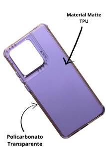 Foto 2 | Funda Uso Rudo Doble Capa Rainbow Paint Para Zte Axon 60 Violeta