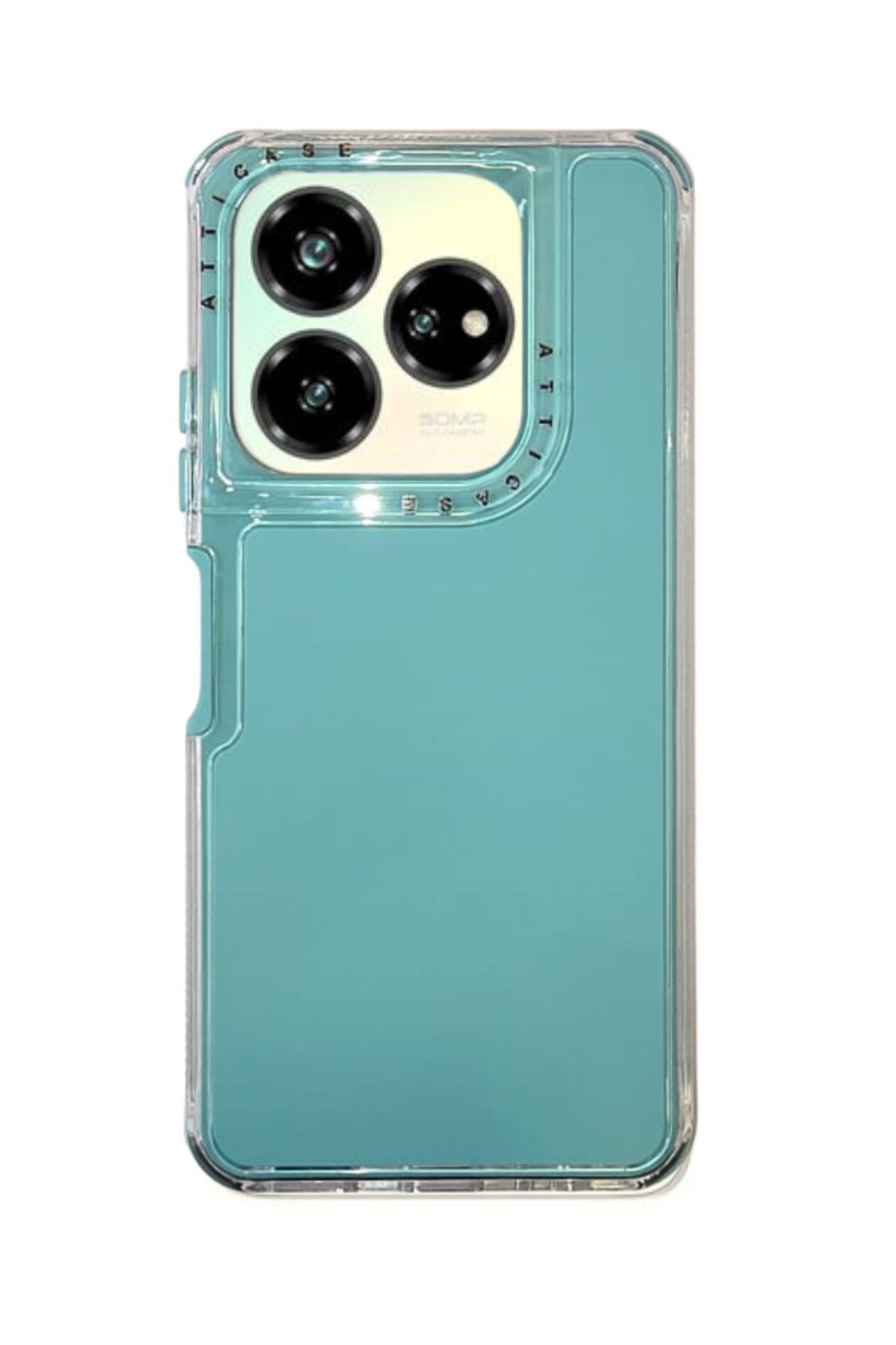 Foto 2 pulgar | Funda Uso Rudo Doble Capa Rainbow Paint Para Zte Axon 60 Lite Verde