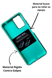 Foto 2 | Funda Uso Rudo Doble Capa Rainbow Paint Para Moto G04/g24 Verde
