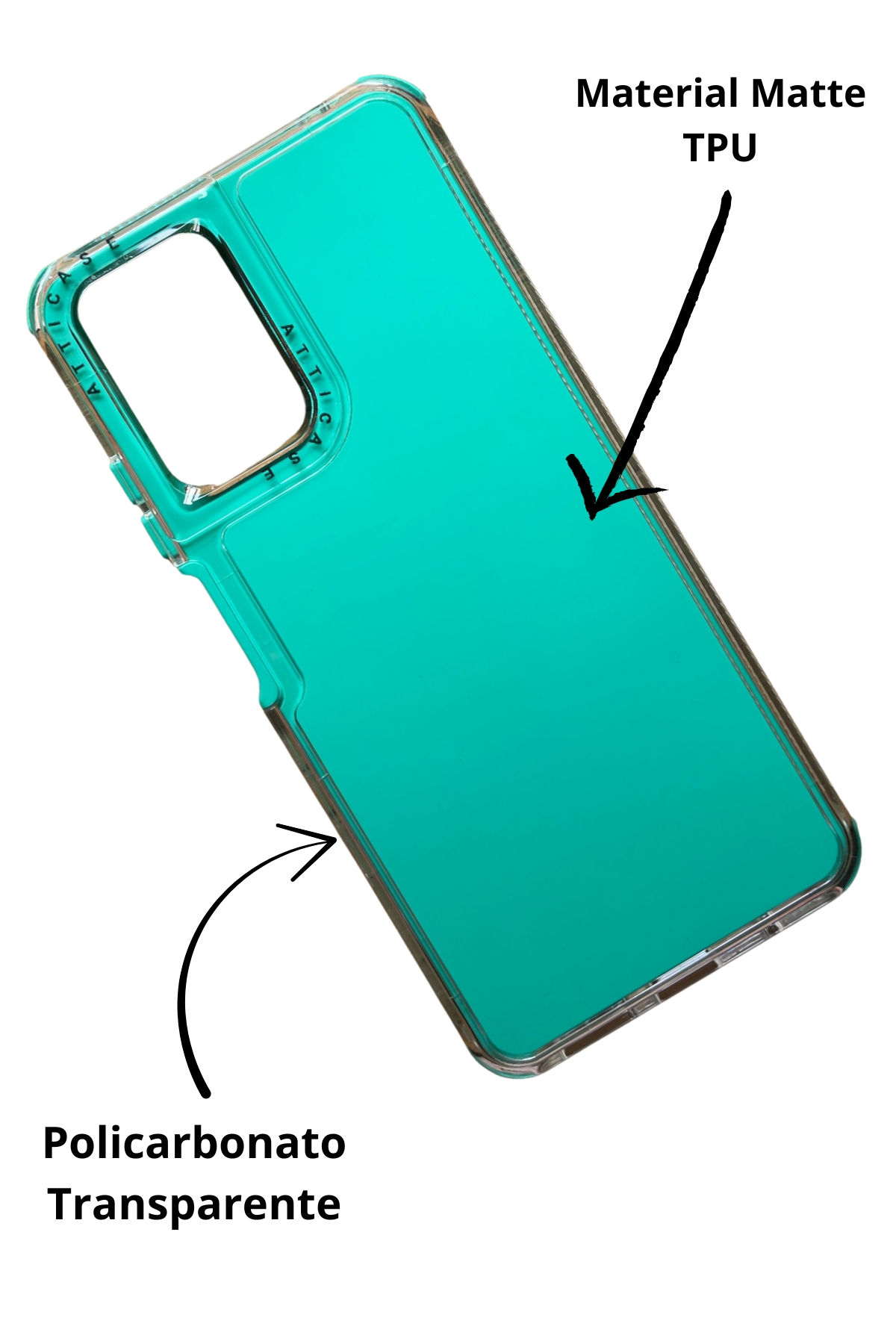 Foto 3 | Funda Uso Rudo Doble Capa Rainbow Paint Para Moto G04/g24 Verde