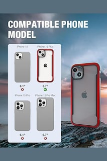 Foto 1 | Funda Aluminio Raptic Shield Uso Rudo Para Iphone 15 Plus Rojo