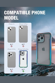 Foto 1 | Funda Aluminio Raptic Shield Uso Rudo Para Iphone 15 Pro Max Iridicente