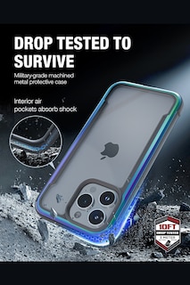 Foto 2 | Funda Aluminio Raptic Shield Uso Rudo Para Iphone 15 Pro Max Iridicente