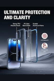 Foto 5 | Funda Aluminio Raptic Shield Uso Rudo Para Iphone 15 Pro Max Iridicente