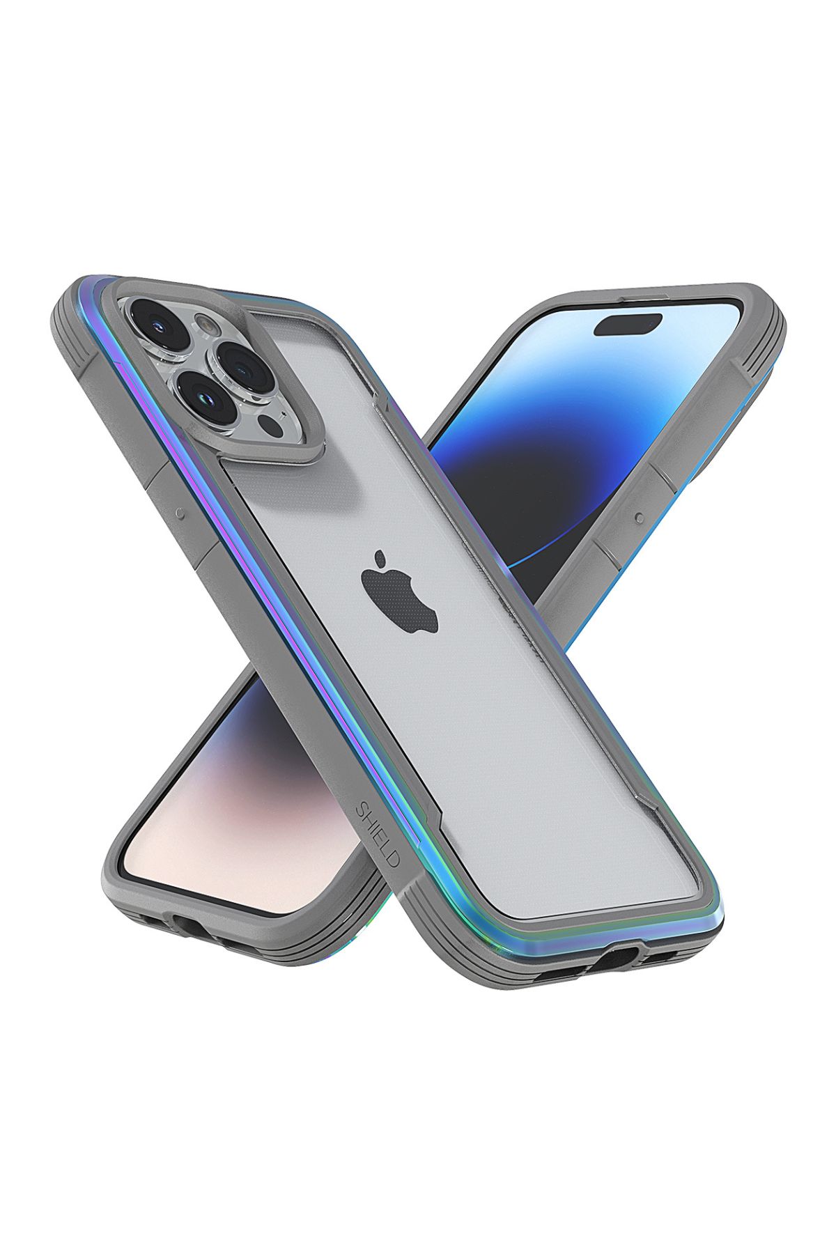 Foto 8 pulgar | Funda Aluminio Raptic Shield Uso Rudo Para Iphone 15 Pro Iridicente