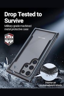 Foto 3 | Funda Aluminio Raptic Shield Uso Rudo Para Samsung S24 Ultra Negro