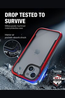 Foto 2 | Funda Aluminio Raptic Shield Uso Rudo Para Iphone 15 Rojo