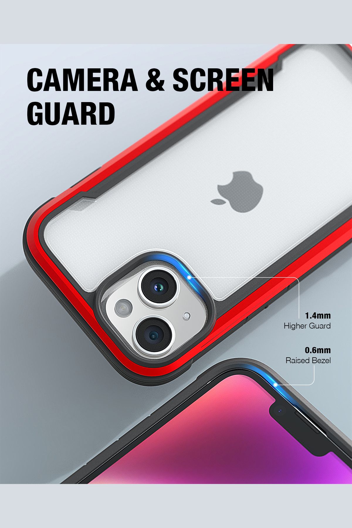 Foto 4 pulgar | Funda Aluminio Raptic Shield Uso Rudo Para Iphone 15 Rojo