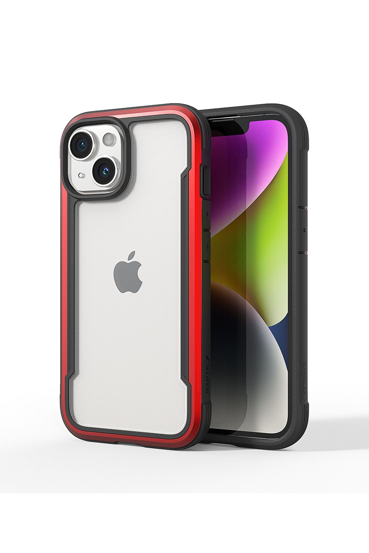 Foto 8 pulgar | Funda Aluminio Raptic Shield Uso Rudo Para Iphone 15 Rojo
