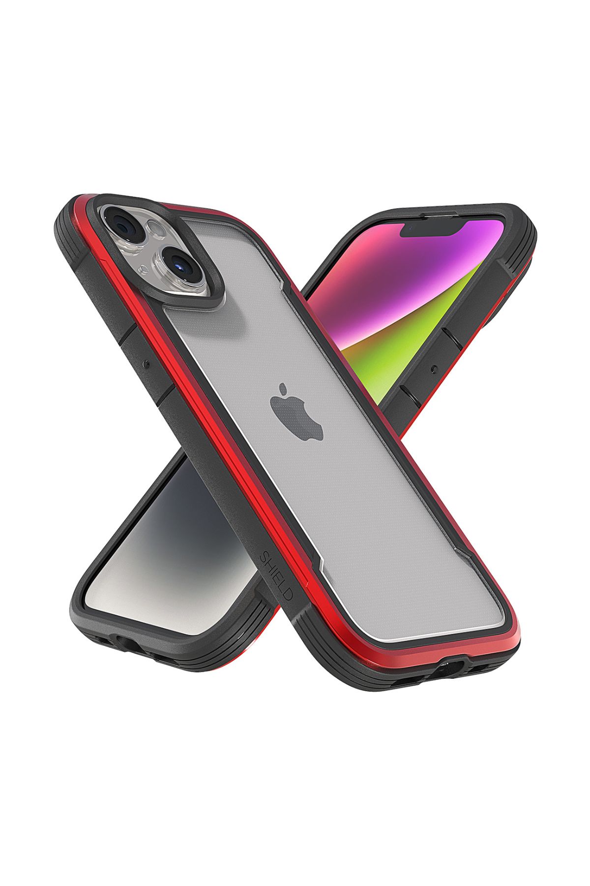 Foto 9 pulgar | Funda Aluminio Raptic Shield Uso Rudo Para Iphone 15 Rojo