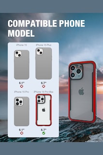 Foto 1 | Funda Aluminio Raptic Shield Uso Rudo Para Iphone 15 Pro Max Rojo