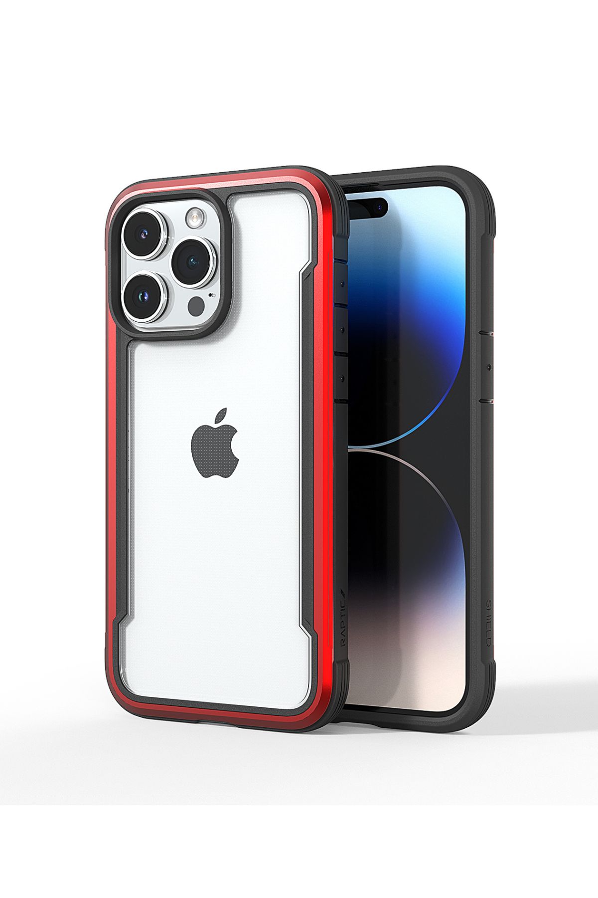 Foto 7 | Funda Aluminio Raptic Shield Uso Rudo Para Iphone 15 Pro Max Rojo