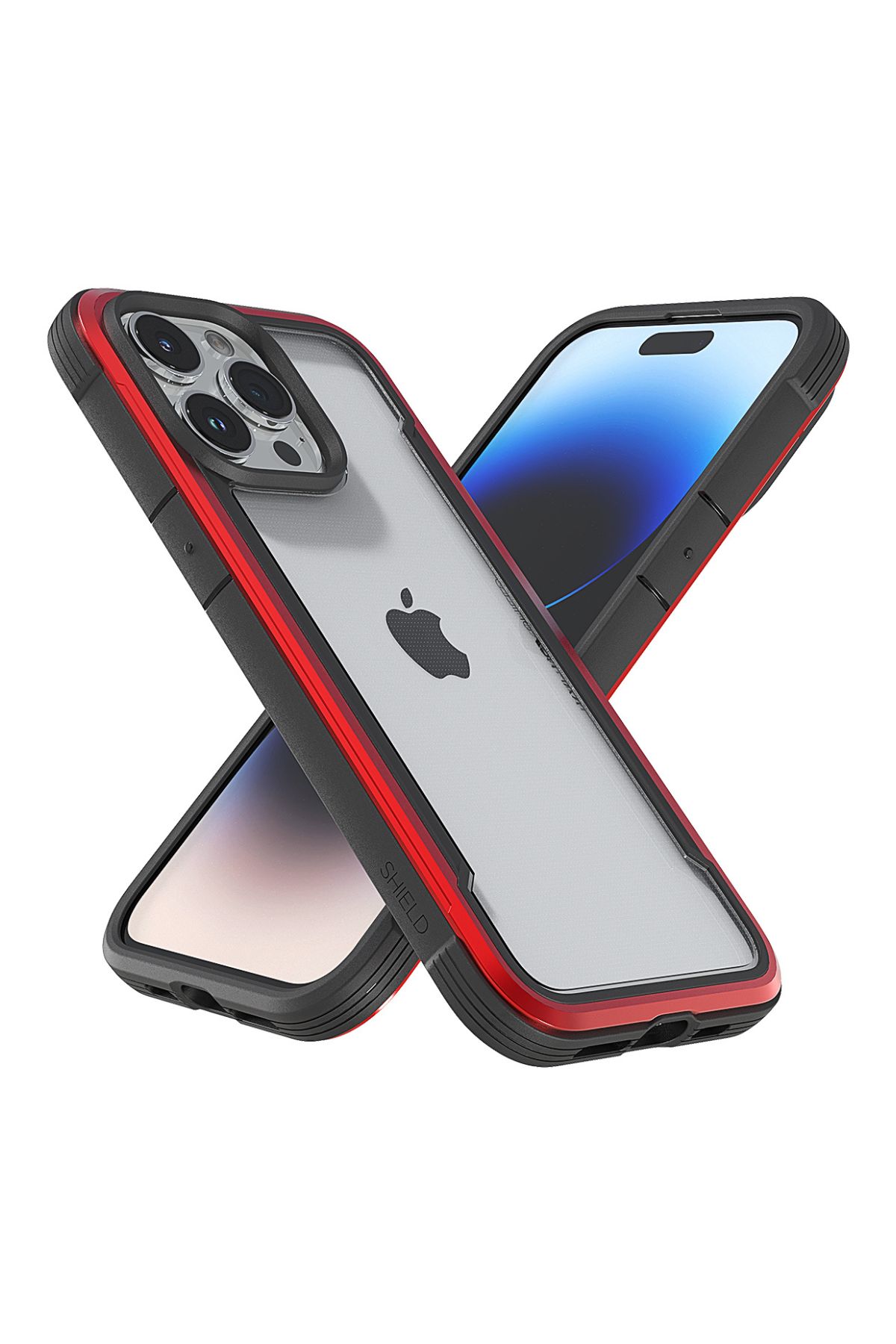 Foto 8 | Funda Aluminio Raptic Shield Uso Rudo Para Iphone 15 Pro Max Rojo