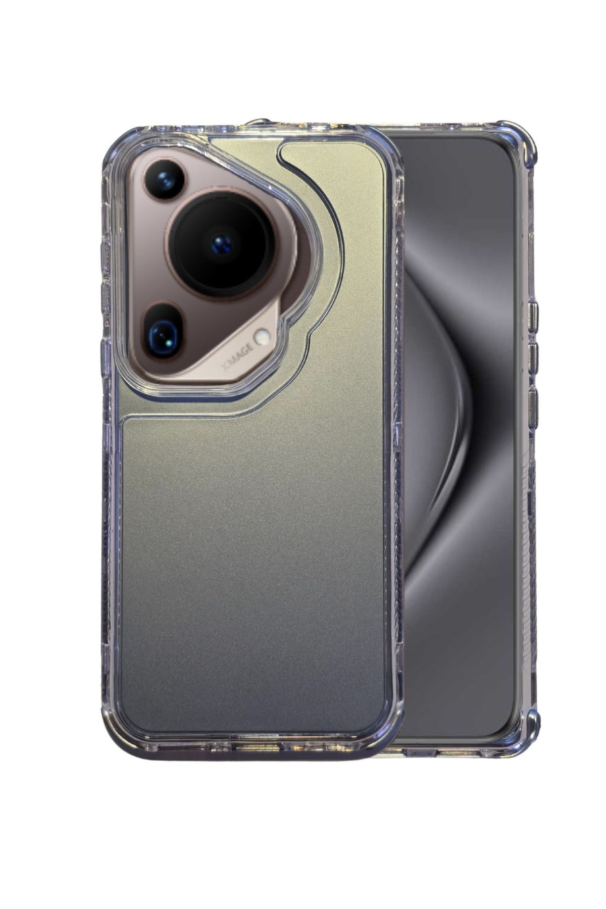 Funda 360 Uso Rudo 3 En 1 Rainbow Azul Claro Para Huawei Pura 70 Ultra