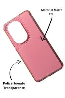 Foto 2 | Funda Uso Rudo Doble Capa Rainbow Paint Para Oppo Reno 11 Rosa