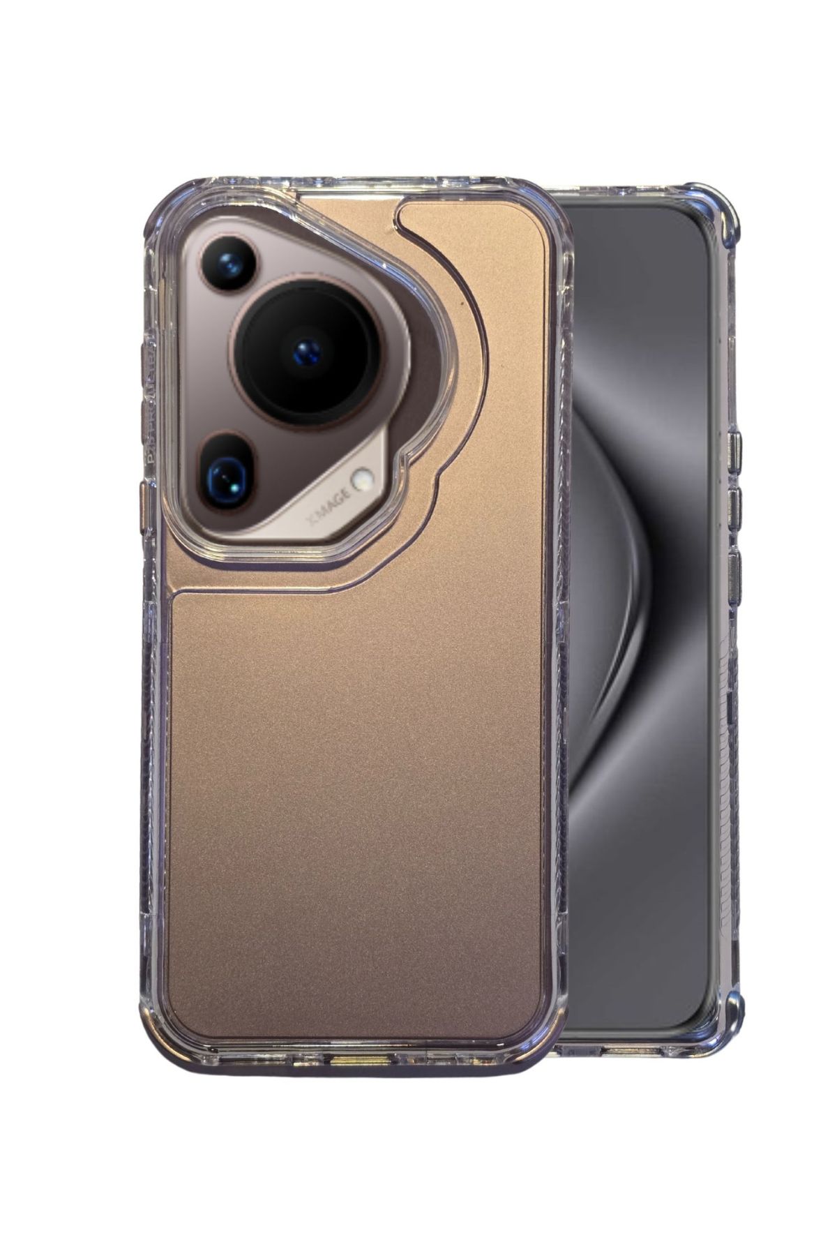 Funda 360 Uso Rudo 3 En 1 Rainbow Rosa Para Huawei Pura 70 Ultra