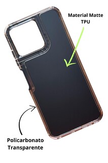 Foto 2 | Funda Uso Rudo Doble Capa Rainbow Paint Para Zte Axon 50 Lite Negro