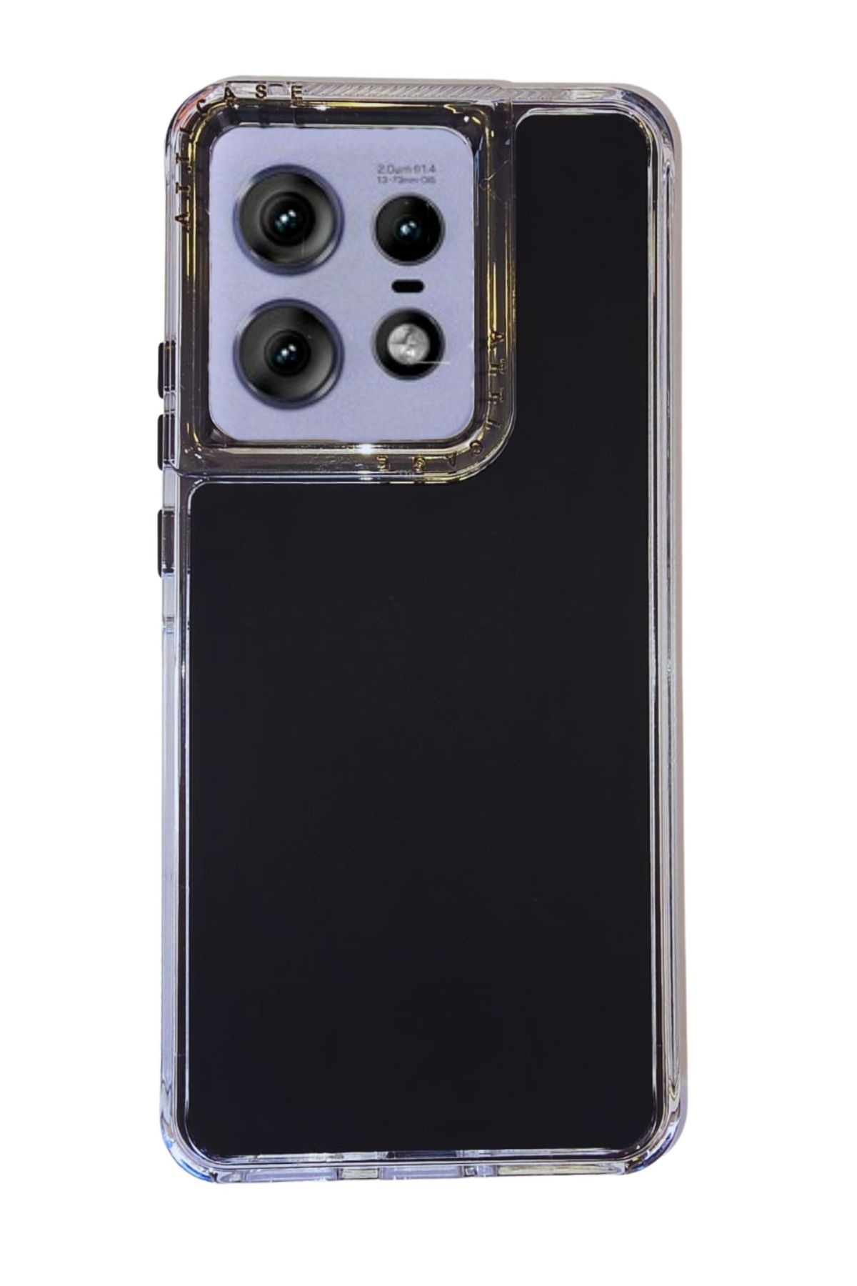 Funda Uso Rudo Doble Capa Rainbowpaint Para Moto Edge 50 Pro Negro